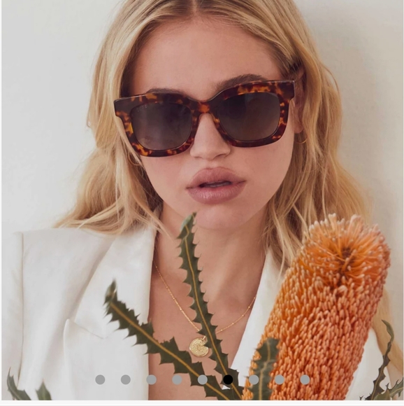 DIFF Carson Amber Tortoise Blue Steel Gradient Polarized Sunglasses - Picture 14 of 14